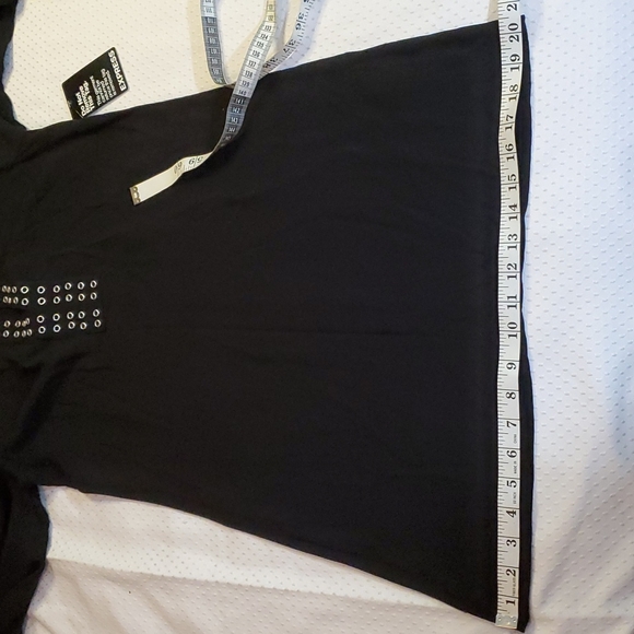 EXPRESS Womens Black Long Sleeve Tunic Shift Dress-Grommets Detail-NWT-Sz XS - Picture 15 of 16